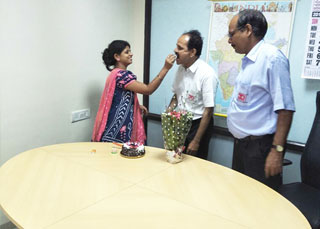 Celebrating Staff Birthday