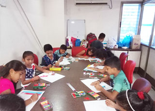 Diwali we organize Drawing Competition for our Employees and Workers Children