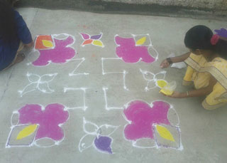 Creating Rangoli Design