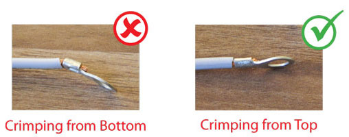 Crimping from the bottom and Top